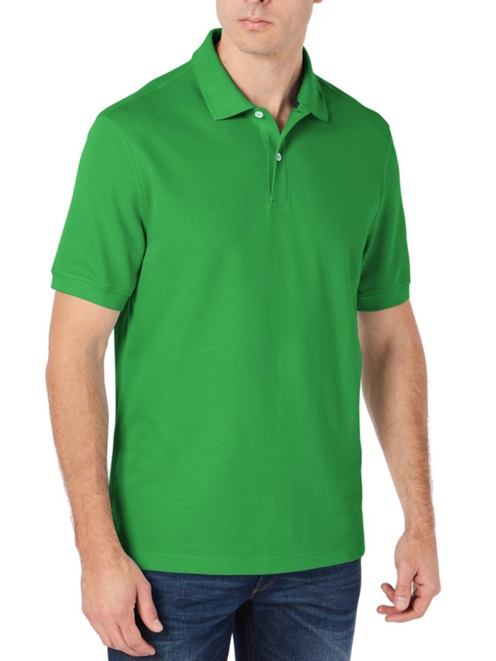 NWT Club Room Bright Green Pique Polo size Large
